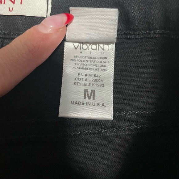 NWT black denim skirt with tie sides detail - Picture 4 of 4